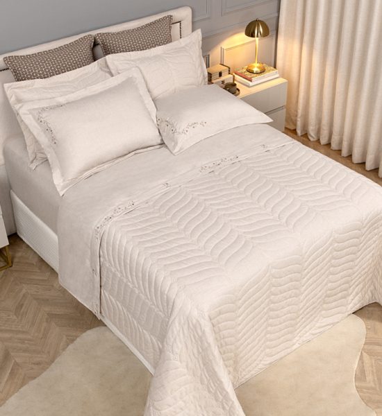 Jogo de Cobre Leito Floratta 05 peças com Vira Doblo