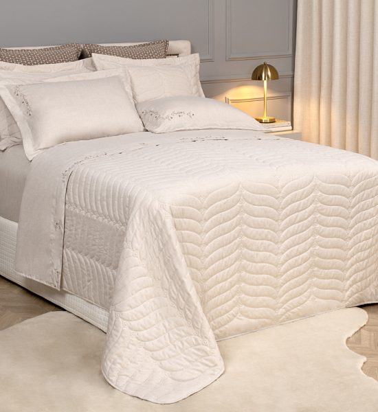 Jogo de Cobre Leito Floratta 05 peças com Vira Doblo