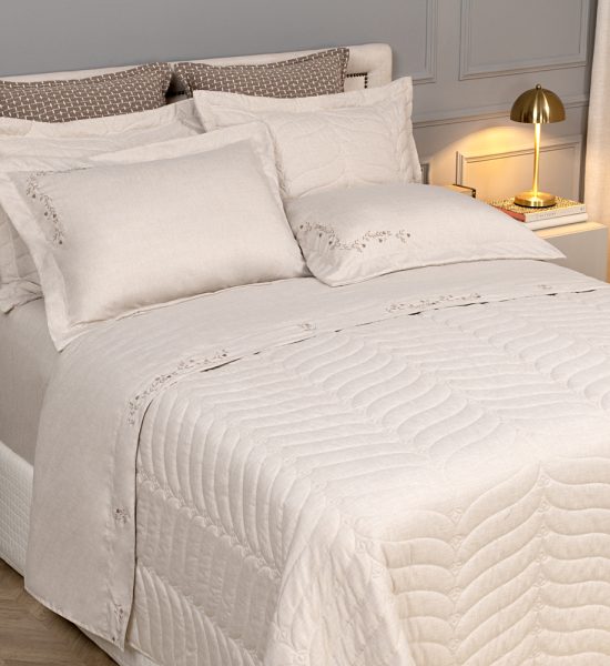 Jogo de Cobre Leito Floratta 05 peças com Vira Doblo