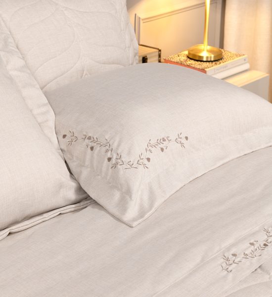 Jogo de Cobre Leito Floratta 05 peças com Vira Doblo