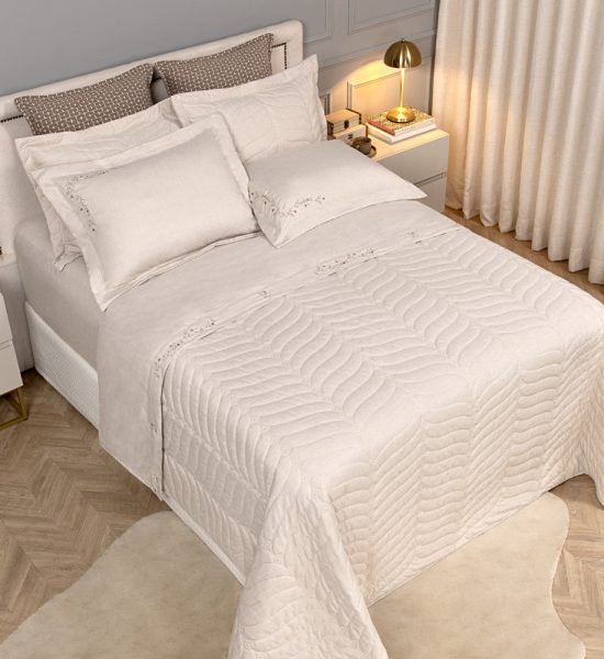 Jogo de Cobre Leito Floratta 05 peças com Vira Doblo