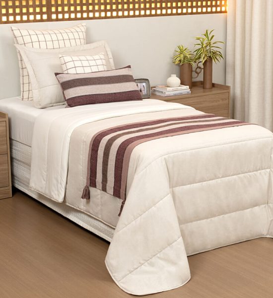 Jogo de Cobre Leito Milazo Solteiro 05 peças